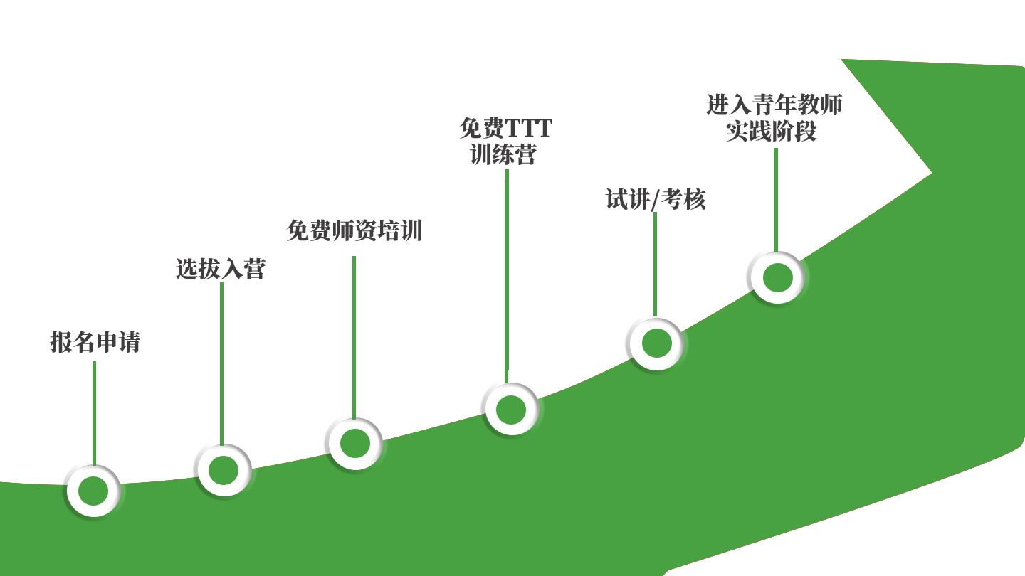 青年教师培养计划的成长路径图
